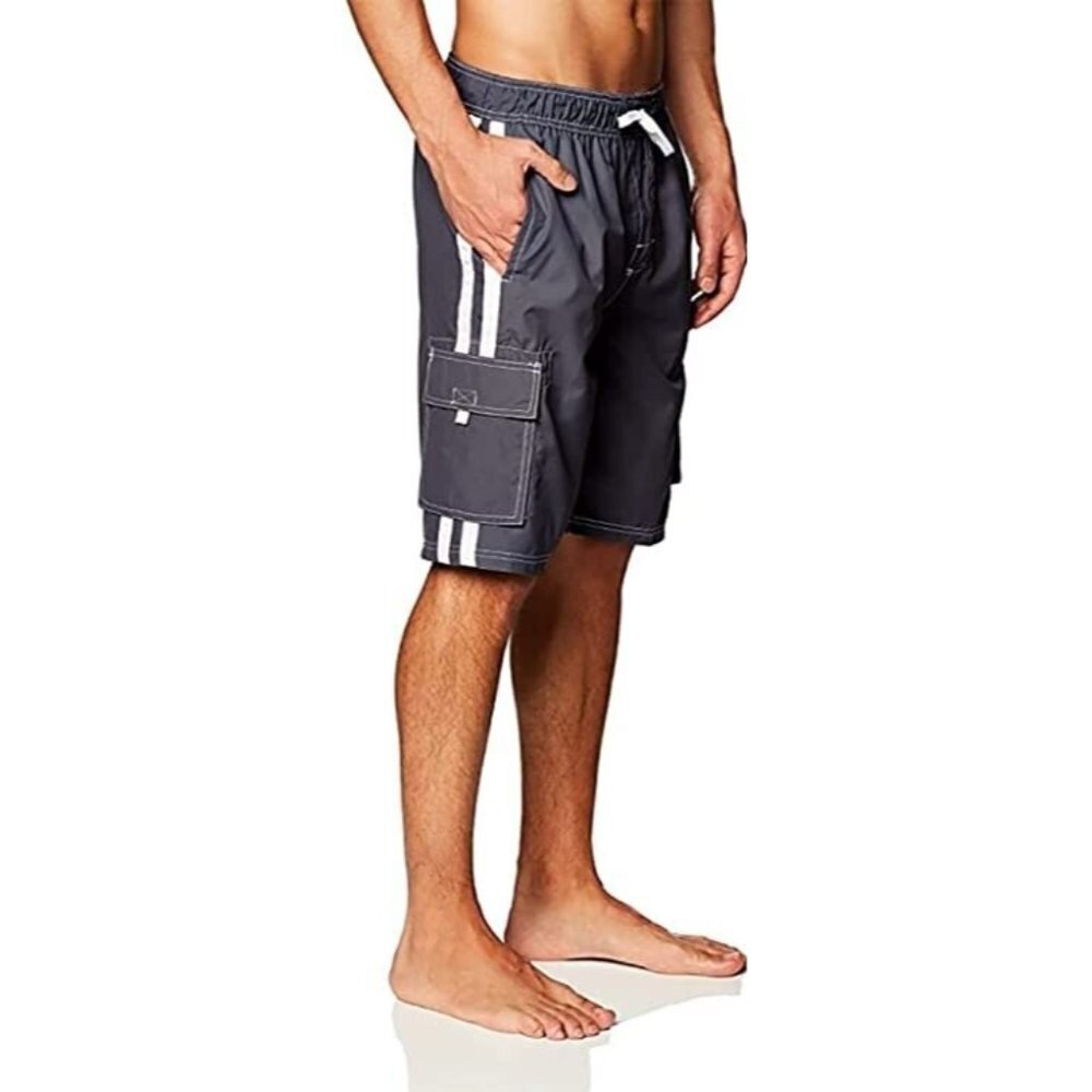 Kanu‎ Board Shorts Barracuda Charcoal Men size L
